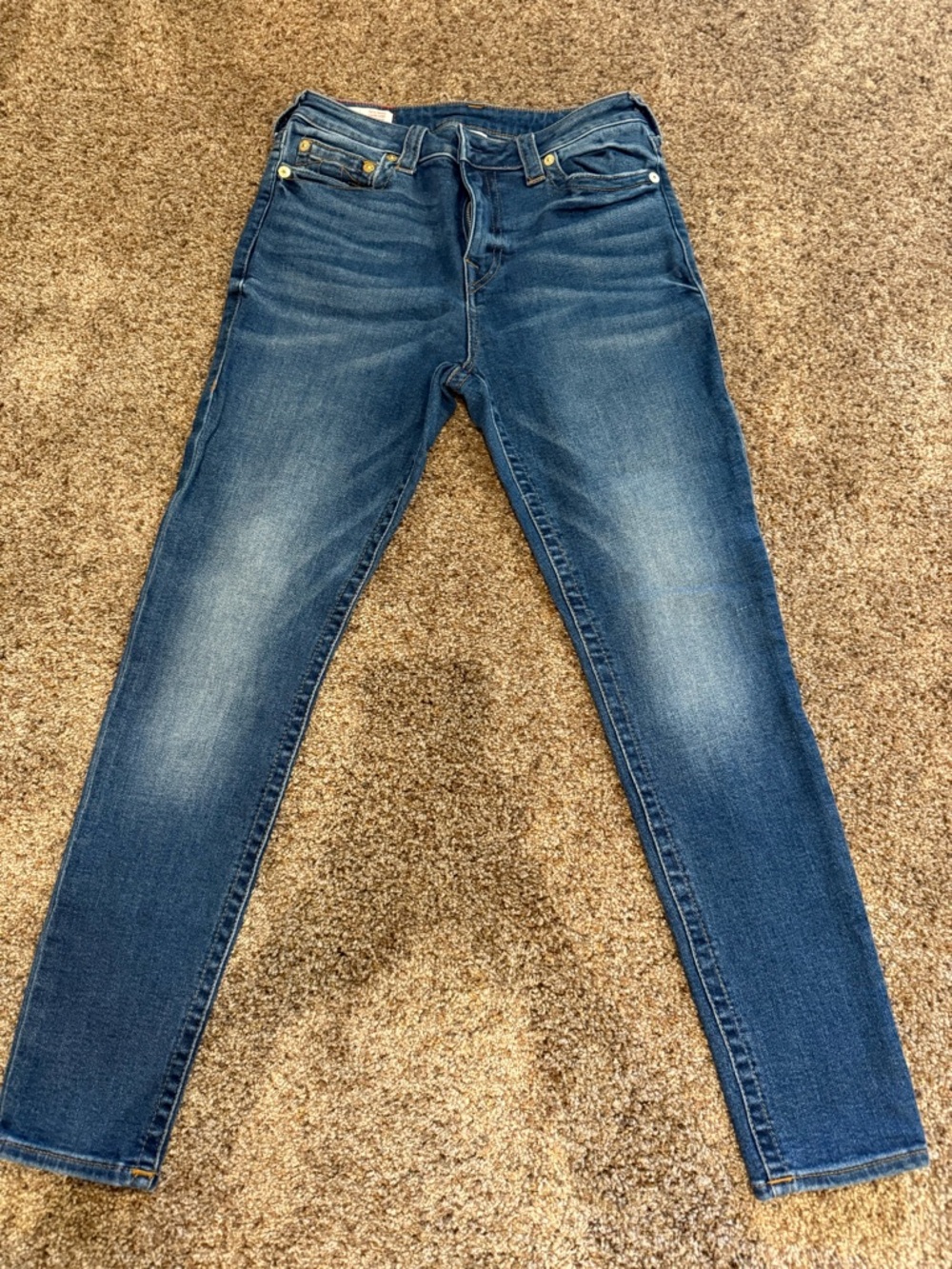 True Religion Women's Dark Blue Skinny Jeans